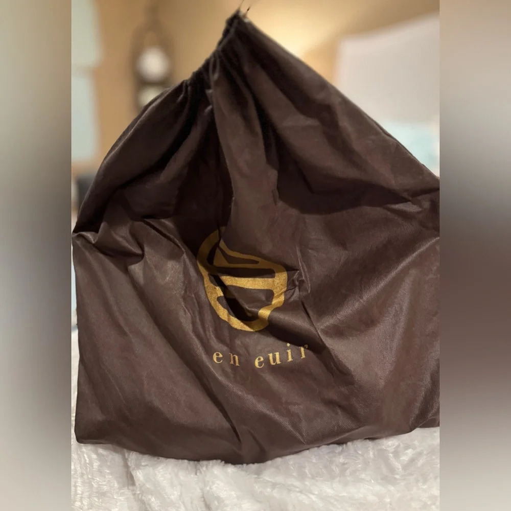 Vintage! Segolene Paris Red Leather Satchel, Large, Dust Bag Included, NWT - Picture 11 of 11